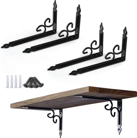 metal brackets 10 inch shelving|10 inch decorative shelf brackets.